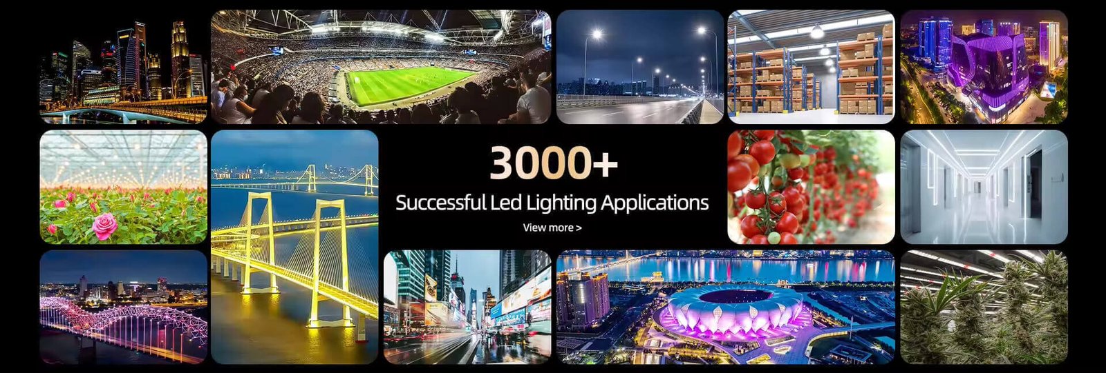 3000+ Successful LED Lighting Projects Worldwide - Constant Voltage & High Power LED Drivers in Landscape, Horticulture, Signage & Architectural Applications