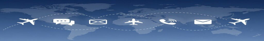 LED driver suppliers contact graphic – worldwide connectivity via airplane, email, phone, chat for LED power supply inquiries