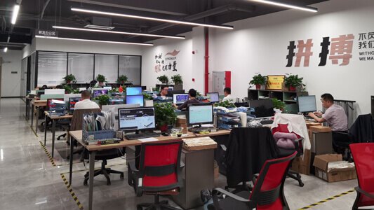 R&D Department Office-Team of Engineers Developing Constant Voltage LED Drivers