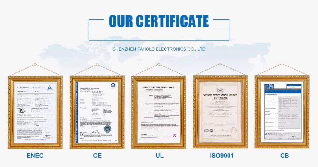 Our Certifications – UL, CE, CB, ISO9001 & More for Constant Voltage LED Drivers & High Power LED Power Supplies